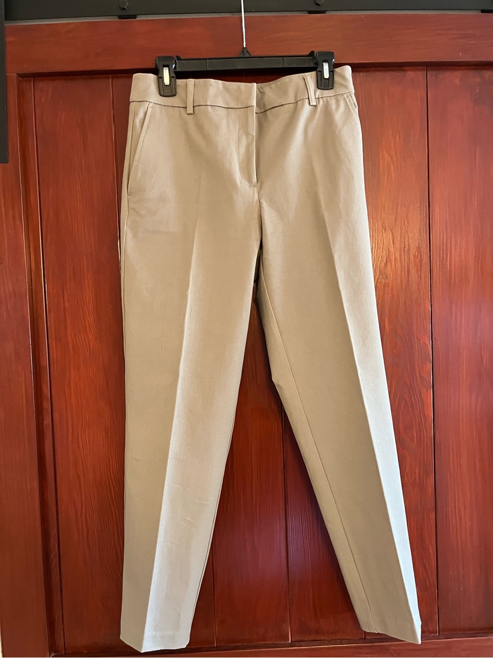 Woman’s Classic Straight Fit Khaki Dress Pants - Beige
